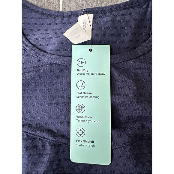 Ideology Blue Split-Back Tank Top Size XS - Picture 6 of 6